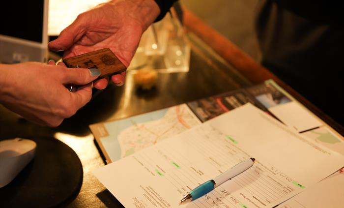 Every guest receives their own room key personally